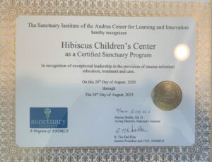 Sanctuary Model certificate HCC