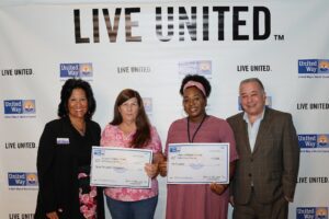 arol G.​ Houwaart-Diez, United Way of Martin County President/CEO, Harriet Ostertag, MA, Hibiscus Residential Clinical Services Coordinator, Jennifer Rawlings, Hibiscus Education & Volunteer Coordinator, and Geoff Lieberman, United Way of Martin County Incoming Campaign Chair.