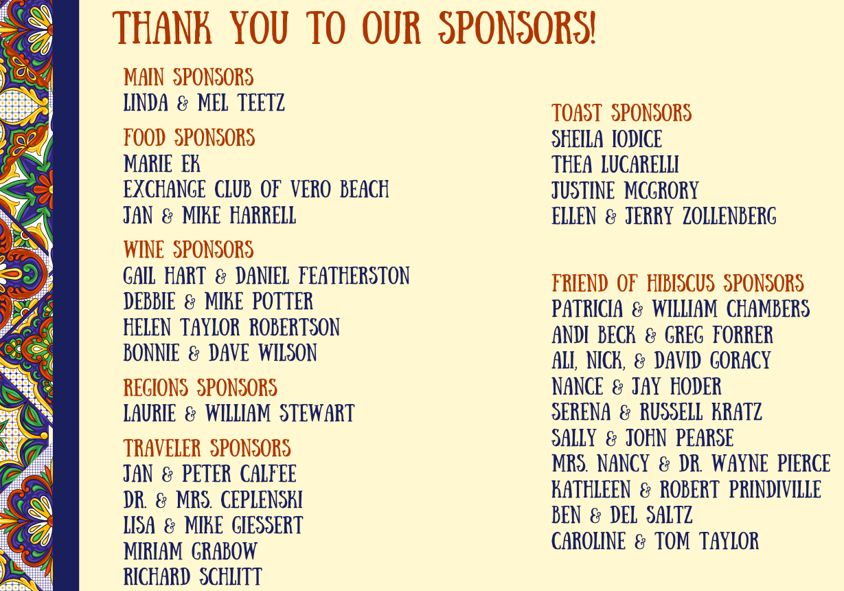 wine & dine sponsors